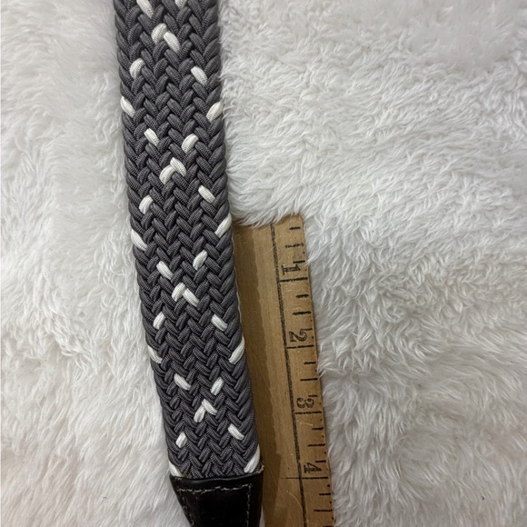 Johnston Murphy Braided Golf Belts Lot Of 2 Men’s 34 Grey and Tan Khaki - Picture 7 of 7